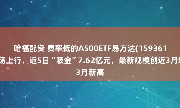 哈福配资 费率低的A500ETF易方达(159361)震荡上行，近5日“吸金”7.62亿元，最新规模创近3月新高