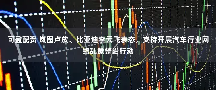 可盈配资 岚图卢放、比亚迪李云飞表态，支持开展汽车行业网络乱象整治行动